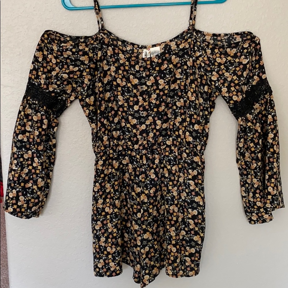 Floral print romper